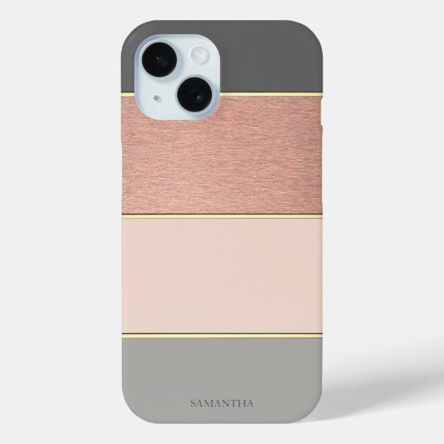 Elegant modern cool gestreift  Case-Mate iPhone hülle (Rückseite)