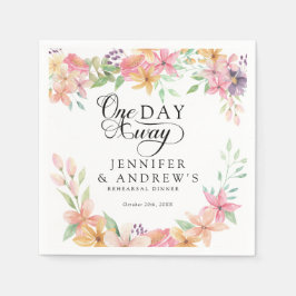 Elegant Modern Floral Classic | Rehearsal Dinner Serviette