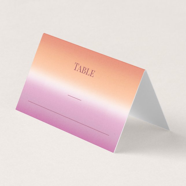 Elegant Modern Gay Men Wedding Rainbow Place Cards (Vorderseite)