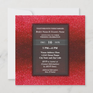 Elegant Modern Glitter Engagement Wedding Party Einladung