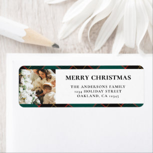 Elegant Modern Green Buffalo Karierte Weihnachten
