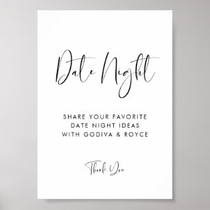 Elegant & modern Ideen für die Date Poster