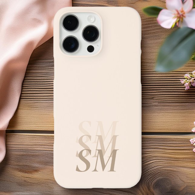 Elegant Modern Initial Monogram Case-Mate iPhone Hülle (Von Creator hochgeladen)