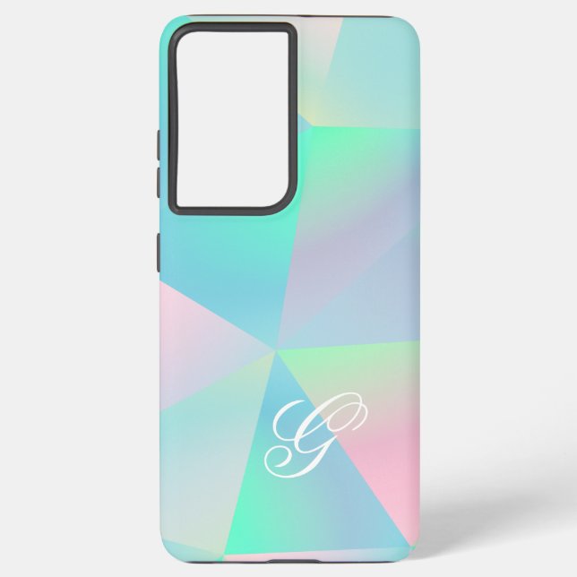 Elegant Modern Initial Samsung Galaxy Hülle (Rückseite)