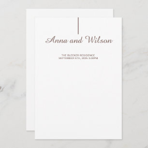 Elegant & modern mit Ankündigung von Hochzeiten im