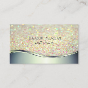 Elegant Modern Professionell Einfach Glitter Boke Visitenkarte