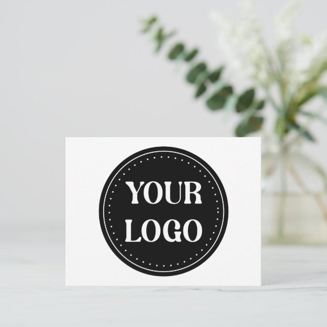 elegant, modern, raffiniert & editierbar.  postkarte (Stehend Vorderseite)
