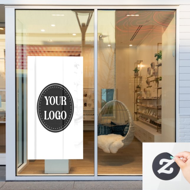 elegant, modern, raffiniert und editierbar. fensteraufkleber (Schaufenster)