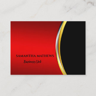 ELEGANT MODERN ROT BLACK CORPORARAT BERUFLICH VISITENKARTE
