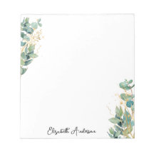 Elegant Modern Script Eucalyptus Greenerenname