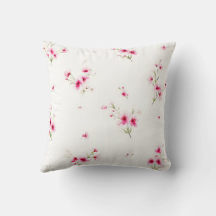Elegant Modern Trendig Stylisch Grün Pink Blumenmu Kissen