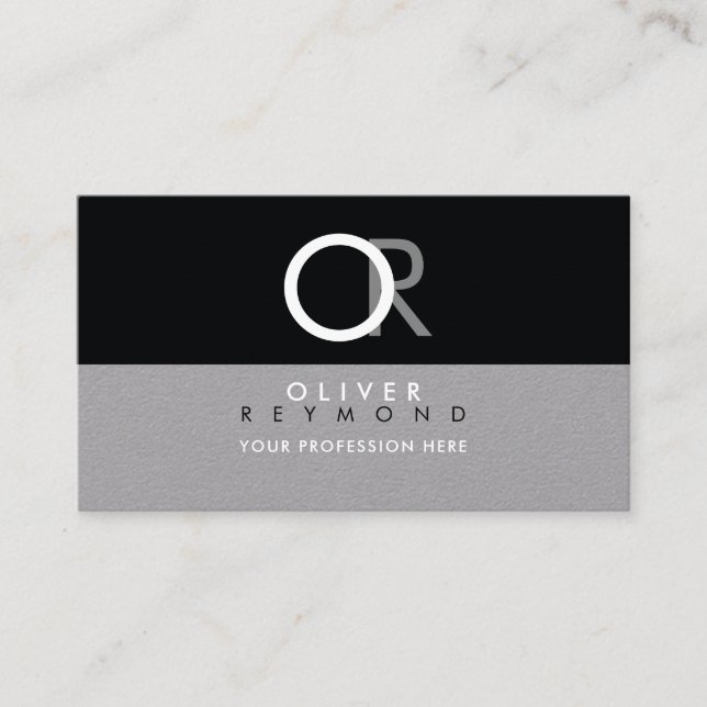 elegant, modern und stilvoll beruflich visitenkarte (Vorderseite)