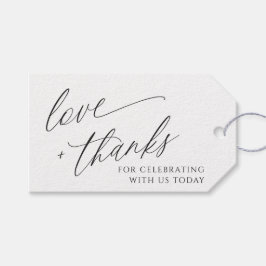 Elegant Modern Wedding Vielen Dank für Ihre Unters Geschenkanhänger