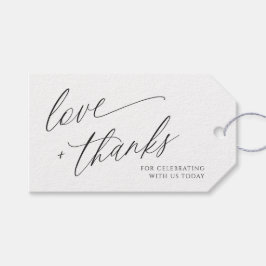 Elegant Modern Wedding Vielen Dank für Ihre Unters Geschenkanhänger