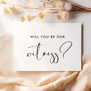 Elegant & modern Werden Sie unsere Zeugenausweis Einladung