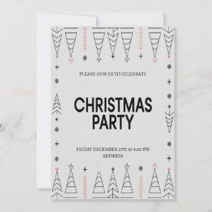 Elegant Moderne fröhliche Weihnachtsfeier Party Ei Feiertagskarte
