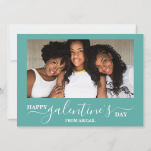 Elegant Moderne Galentine Tag Beste Freunde Foto Feiertagskarte