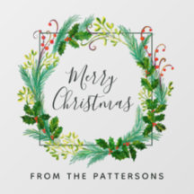 Elegant Moderne Kleider Familie Name Frohe Weihnac