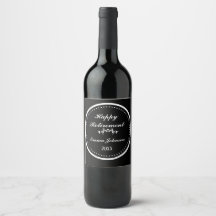 Elegant moderne schwarze und weiße glückliche Rent
