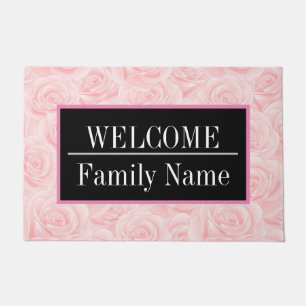 Elegant Moderne Vintag trendy floral Fußmatte