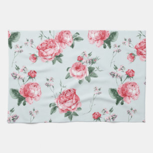 Elegant Moderne Vintag trendy floral Geschirrtuch