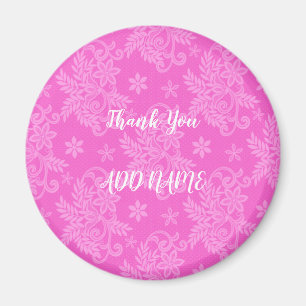Elegant Moderne Vintag trendy floral Magnet