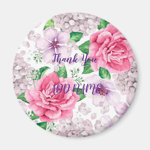 Elegant Moderne Vintag trendy floral Magnet