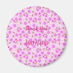 Elegant Moderne Vintag trendy floral Magnet