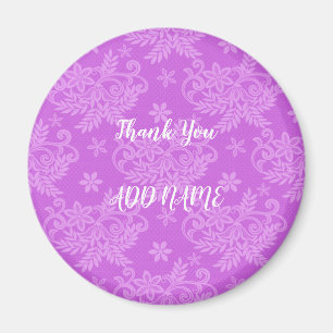 Elegant Moderne Vintag trendy floral Magnet
