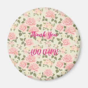 Elegant Moderne Vintag trendy floral Magnet