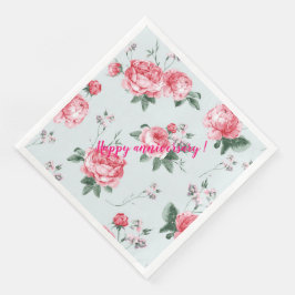 Elegant Moderne Vintag trendy floral Serviette