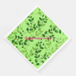 Elegant Moderne Vintag trendy floral Serviette