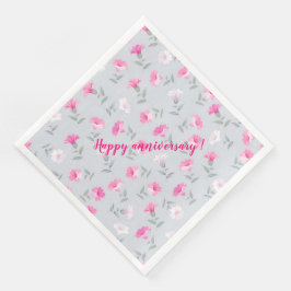 Elegant Moderne Vintag trendy floral Serviette