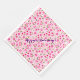 Elegant Moderne Vintag trendy floral Serviette