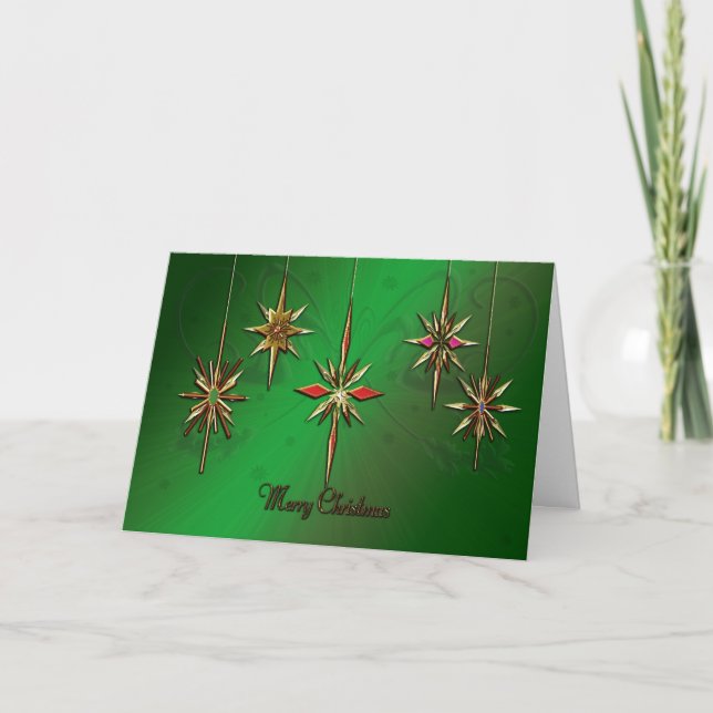 elegant |Moderne Weihnachtskarte Feiertagskarte (Vorderseite)