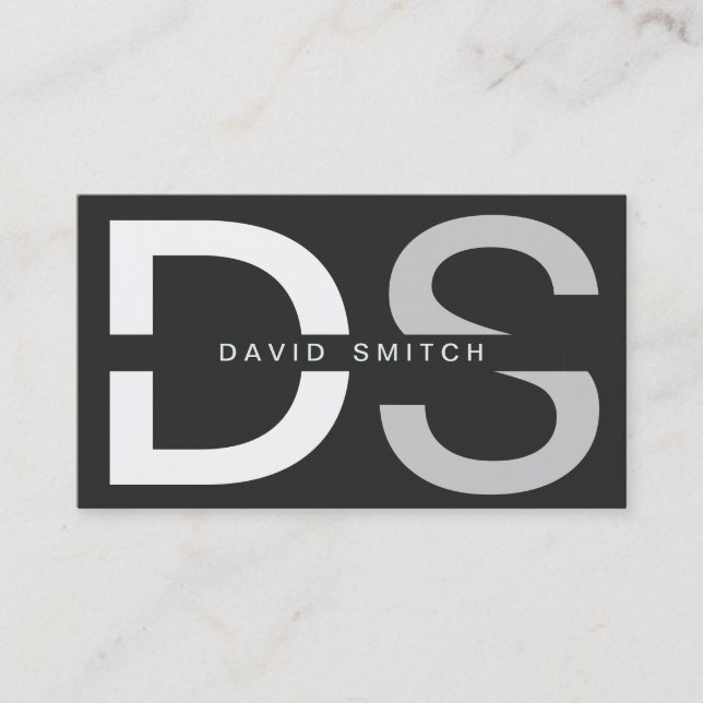 ELEGANT MODERNER EINFACHER PROFESSIONELLER WEISSE VISITENKARTE (Vorderseite)