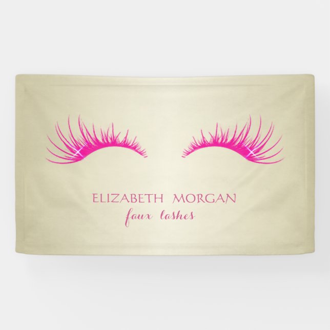 Elegant Modernes Chic Glamour,Imitate Lashes Banner (Horizontal)