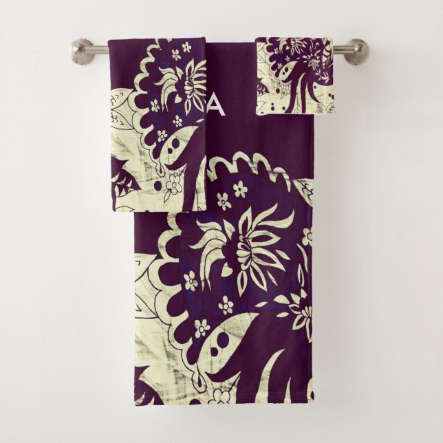 Elegant Modernes Floral Badhandtuch Set (Insitu)