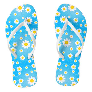 Elegant Modernes Floral Flip Flops