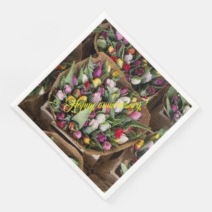 Elegant Modernes Floral Serviette