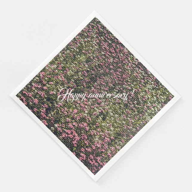 Elegant Modernes Floral Serviette (Ecke)