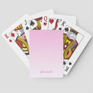 Elegant Modernes Minimalistisches Gradient Pink Om Spielkarten