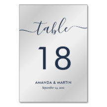 Elegant Modernes Navy Blau und Silber