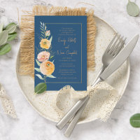 Elegant Modernes Orange Blaues Wasser