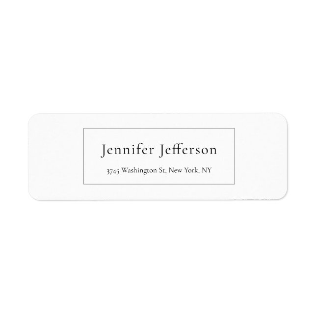 Elegant Modernes, Schlichtes Beruflich (Vorne)