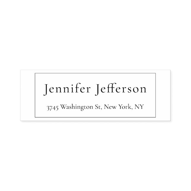 Elegant Modernes, Schlichtes Beruflich Permastempel (Design)