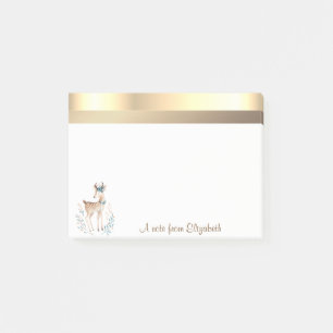Elegant Modernes stilvolles Hirsch Post-it Klebezettel