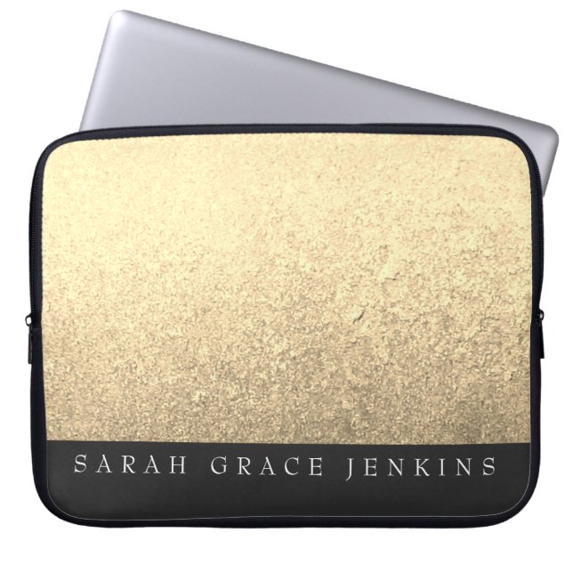 Elegant Modernes, stilvolles Personalisiert Laptopschutzhülle (Vorderseite)