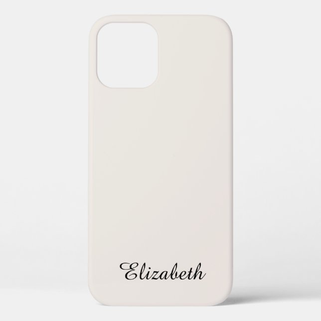 Elegant Modernes Template Calligrafy Name Monogram Case-Mate iPhone Hülle (Rückseite)