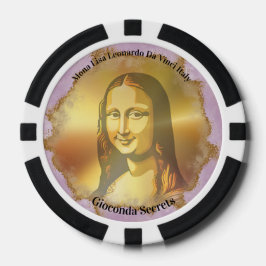 Elegant Mona Lisa Gioconda Leonardo Da Vinci Pokerchips
